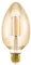 EGLO E27 LED Lampe dimmbar, große Amber Vintage Glühbirne Mid Size, Leuchtmittel für Retro Beleuchtung, 4,5 Watt (entspricht 40 Watt), 470 Lumen, warmweiß, 2200k, Edison Birne, B80, Ø 8 cm