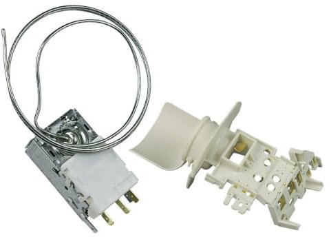 easyPART Kompatibel/Ersatz für Bauknecht 484000008567 Thermostat Kühlthermostat mit Lampenhalter Kühlschrank Kühl-Gefrierkombination Whirlpool Indesit C00382944 Ranco K59-S2790/500 678mm Kapillarrohr