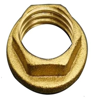 Zalina 1-1/4; 1-1/2;BSP-Innengewinde Messing-Rohrverschraubung Sechskant-Kontermutter oder Flansch-Kontermutter (Color : with Flange, Size : 1-1/2)