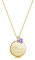 UMAGICBOX Custom Engraved Name Necklace with Birthstone Gold Plated Sterling Silver/Stainless Steel Personalized Disc Date Pendant Jewellery Birthdays Gift for New Mom Women her
