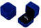 Ringetui Schmuckkoffer Ringhalter Ring Ohrringe Display Antrag Ring Aufbewahrung Schmuckbox Samt (dunkelblau), Andere Edelsteine