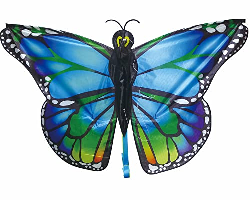 Drache Einleiner Zweileiner Lenkmatte für Kinder ab 3 Jahre bunt Tiere Fiberglas Lenkdrache Flugdrache (Einleiner Susi Schmetterling)