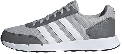 adidas Run 50s Shoes, Zapatos Unisex Adulto, Grey Two/Cloud White/Grey Four, 40 2/3 EU