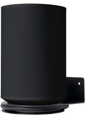 shinar Metall Wandhalterung Kompatibel mit Sonos Era 100,Platzsparend,Halterung Zubehör Ständer Kompatibel mit Era 100 integriertem Kabelmanagement 12 kg (Schwarz)