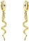 SOFIA MILANI - Damen Ohrringe 925 Silber - vergoldet/golden - Gemusterte Schlange Ohrhänger - E2057