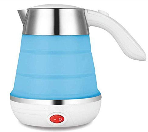 Hervidor de agua plegable de silicona Hervidor eléctrico Hervidor de agua plegable de silicona Hervidor eléctrico antiseco @ Azul Present