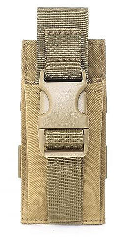 MiOYOOW Taschenlampen Holster, Taktische Taschenlampentasche wasserdichte Nylon-Taschenlampenhülle Taktische Taschenlampe Nylon Halfter für Camping Wandern Jagd Notfall