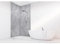 Panneau mural VIPANEL Rénovation rapide pour salle de bain, aragon anthracite brillant 150 x 255 cm, ep. 3 mm