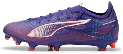 PUMA Ultra 5 Match FG/AG, Soccer Shoe Unisex Adulto, Lapis Lazuli White-Sunset Glow, 42 EU
