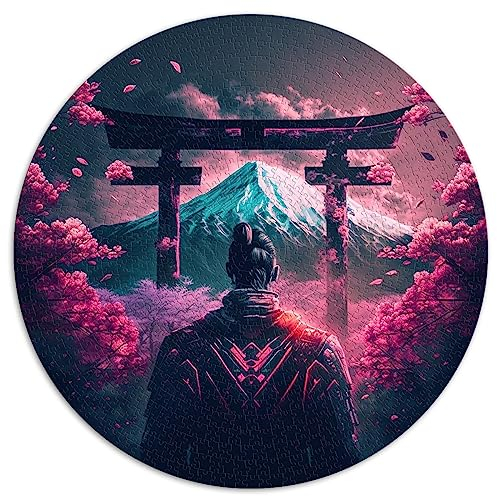 Puzzles für Erwachsene, 1000 Teile, Der Weg des Samurai, kugelförmiges Puzzle, Papppuzzle, 26,5 x 26,5 Zoll