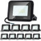 Jopassy LED Strahler Außen 10x 10W,Wasserdicht LED Fluter Flutlicht 900lm 6000k Kaltweiß,IP66 Außenstrahler für Garage,Schuppen,Terrasse,Arbeitsraum,Sportplatz,Rasenflächen,Auffahrt