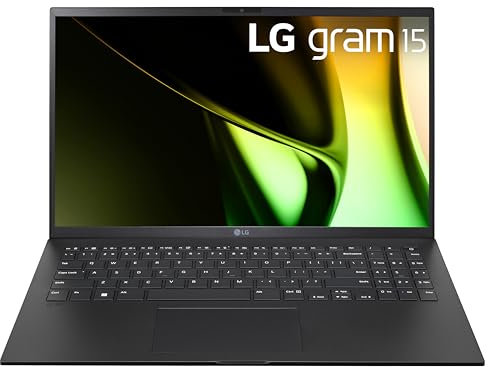 LG gram Ordinateur portable léger de 15, édition Intel Evo - Processeur Intel Core Ultra 7 activé par IA, Windows 11 Home, 16 Go de RAM, 512 Go SSD, écran tactile IPS, noir