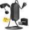 BORENOR Chargeur Voiture Electrique Schuko, EV Chargeur Type 2 Portatif 16A,Cable Recharge véhicule Electrique Rapide Type 2 avec Sac (5M)