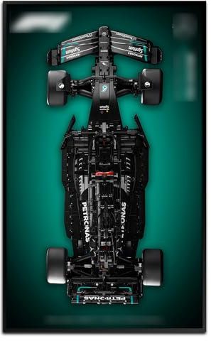SuFunSu Tableau de montage mural pour Lego 42171 Mercedes-AMG F1 W14 E Performance, modèle de course pour adulte, cadeaux de collection pour support mural de voiture Lego (panneau mural uniquement)