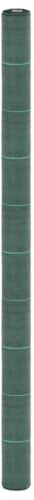 vidaXL Unkrautvlies, Gartenvlies gegen Unkraut, Unkrautfolie Wasserdurchlässig UV-stabilisiert, Unkrautflies Mulchfolie Bodengewebe, Grün 2x200m PP