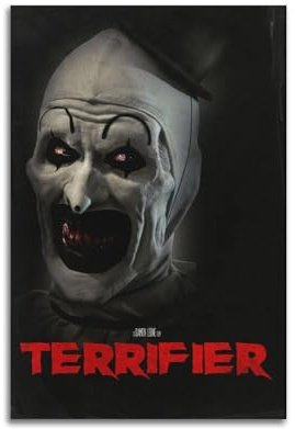 njxbrek Terrifier Poster, Raumdekoration, künstlerisches Poster für Schlafzimmer, Wohnzimmer, Wände, ästhetisches Poster, 20 x 30 cm, ungerahmter Stil