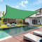 Sun Shade Sail, 2m x 3m Green Rectangular Waterproof Garden Sun Sail Outdoor Patio Party Greenhouse Sunscreen Awning Canopy UV Block With Rope