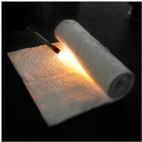 Rygcrud Industrie Keramische Faser Isoliermatte, 20 Mm Dick, 2400F Feuerfeste Schallwandauskleidung Für Öfen, Kessel, Pizzaöfen(61x120 cm)