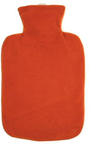 Hugo Frosch Wärmflasche Klassik 1,8 l mit Fleecebezug Orange