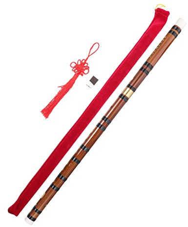 ERINGOGO Chinesische Bambusflöte Für Anfänger Einsteigerflöte Aus Bitterbambus Tragbar Für Junge Mädchen Und Erwachsene c Präzisen Tonlöchern