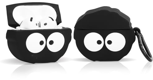 Hülle für AirPods 4th Erzeugung Ohrhörer(2024), XMBYGY Silikon Niedlich Cartoon Aufladung Stoßfeste schützende Kopfhörer Abdeckung mit Schlüsselbund für AirPods 4 Drahtlose Ohrhörer