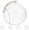 BESTYASH 5Piezas Portavelas LED de Cristal Colgante de Unidades con Cuerdas de Yute Terrarios Decorativos para Navidad Bodas y Fiestas Orbes de Cristal para Velas y Decoración Festiva