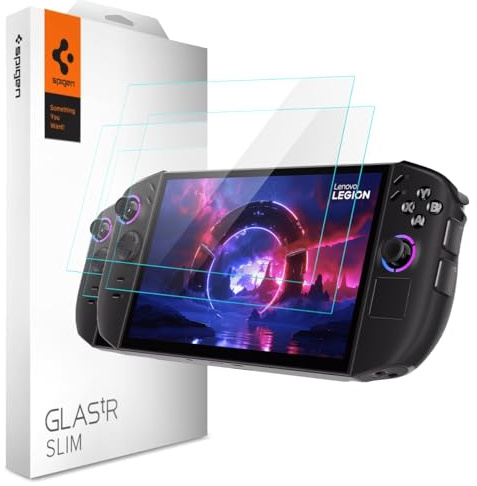Spigen Glas. tR Slim Verre Trempé Compatible avec Lenovo Legion Go Gen 2, 2 Pièces, Résistant aux Rayures, 9H Protection écran