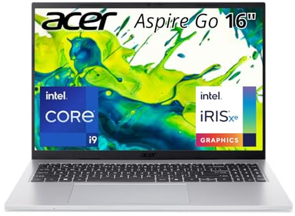 Acer Aspire Go AG16-71PT-95LK Laptop | 16 WUXGA IPS Touchscreen | Intel Core i9-13900H | 32GB RAM | 1TB SSD | Windows 11 Home | WiFi 6 | Tastiera retroilluminata | Webcam | HDMI | USB-C | Design