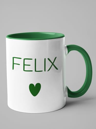 Personalisierbare Tasse mit Wunschtext - mehrere Farben wählbar | gestalte deine eigene Tasse - beidseitiger Druck - langlebig und qualitativ