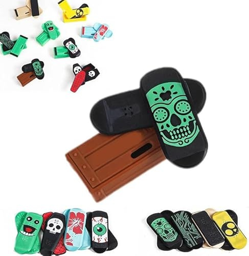 Aakluk Magnetic Mini Fingerboard | 3D Printed Fingerboard Obstacles, Spin, Flipe, and Roll Your Stress Away | Fun, Stress-Relieving & Portable | for Family Friends Boys Girls
