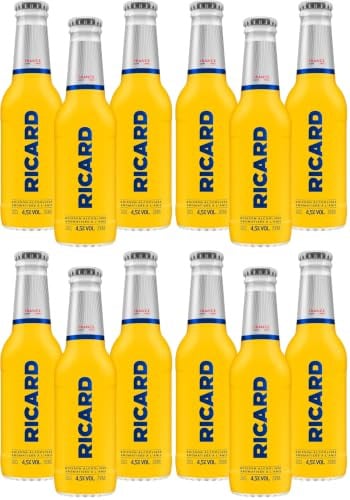 Ricard Bouteille 4.5%, Pack de 3x 20cl (Lot de 4)