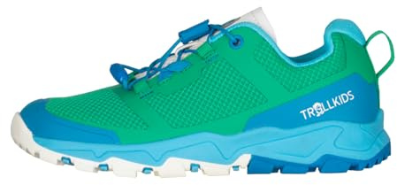 Trollkids Kids Sandefjord Hiker XT 39, Emerald Green/Dynamic Blue