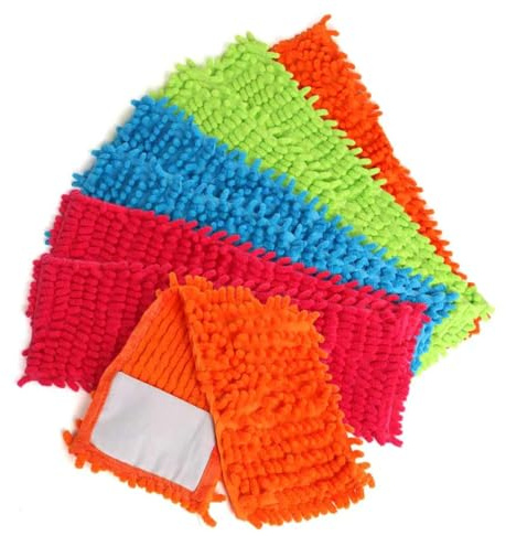8 Stück Wischmopp Bezug Bodenwischer Bezug aus Mikrofaser Chenille 41cm | Bodenwischtücher Putzlappen Boden Waschbar Maschinenwaschbar Wiederverwendbar für Die Meisten Bodenarten