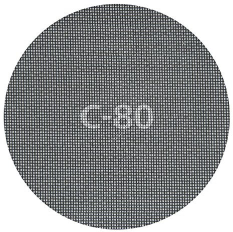 wolfcraft 5614000 Patins Auto-agrippants en Toile Abrasive à Maillesø 180 mm Set de 5 Pièces gris