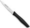 Arcos Serie Nova - Cuchillo Mondador - Hoja Serrada de Acero Inoxidable de 100 mm - Mango de Polipropileno Color Negro