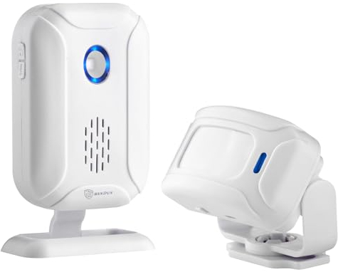 Motion Sensor Alarm/Doorbell/Alert, Home Security Driveway Alarm, Store Welcome Entry Chime,Mailbox Alert, Visitor Door Chime, Range at 918ft 36 Chime Melodies