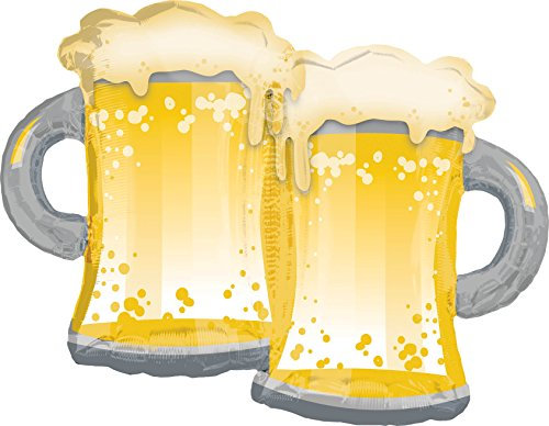 Amscan 3725501 Folienballon Bierkrüge