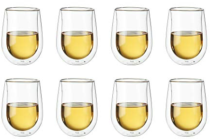 ZWILLING Sorrento 8-teiliges doppelwandiges Weißweinglas