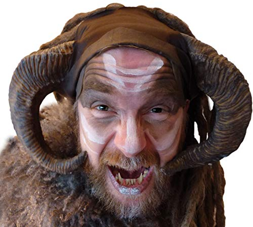 Maskworld Widder Hörner aus Latex - Krampus Hörner - ideal für Halloween, Karneval & Horror-Party