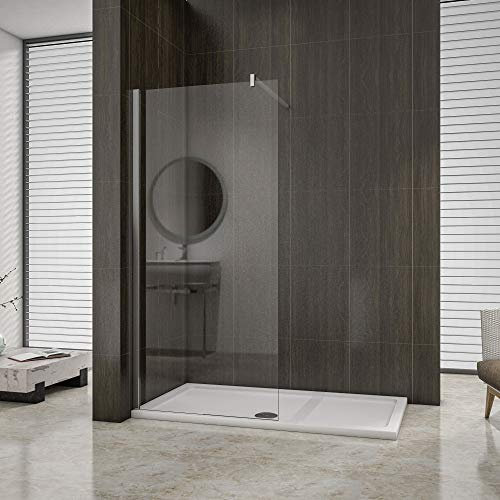 AICA paroi de douche 80cm en 8mm verre anticalcaire hauteur:200cm douche italienne