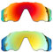 SOODASE Para Oakley Jawbreaker Gafas de sol Rojo/Dorado 2 Pares Lentes de repuesto polarizadas