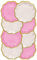 Talking Tables Pack of 12-Size 18cm Pretty Pink Paper Plates with Gold Foil Trim Ideal for Birthday or Afternoon Tea Party, PKPLATES, Pinkplates