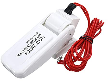 Tuoservo Bilge Pump Float Switch Automatic 12V 24V or 32V for Boat Yacht Caravan Camping Marine Fishing Water Pump Auto