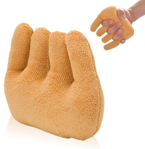Presa dei palmi, Cuscinetto per la presa dei cuscini per contrattura delle mani, Dispositivo di allenamento per la riabilitazione delle dita, Separatore di dita per pazienti anziani costrett(Cammello)