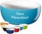 ASA Selection coppa Schale mit Gravur, Porzellan Müslischale personalisiert mit Namen als Geschenk für Mama Papa Mann Frau zum Geburtstag Hochzeit Weihnachten für Frauen und Männer (Türkis)