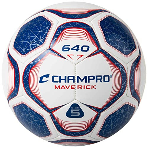 Maverick Soccer Ball, Size 4, Red, White, Blue