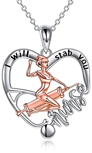 YFN Pferd mit Tochter Anhänger Halskette 925 Sterling Silber Abalone Pferd Schmuck Geschenk für Frauen Freundin Tochter 18 (White Horse Necklace)