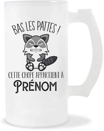 Chope Personnalisable Pas Touche (Raton Laveur)