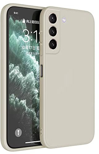 Topme Handyhülle Hülle Fur Samsung Galaxy S21 (6.2 Inches) Case Schutzhülle, Hautschutz Aus TPU Silikonhülle - Altweiß