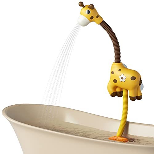 LICHENGTAI Badewannenspielzeug Wasser Dusche Baby Badespielzeug, Elektrisch Wasserpumpe Bad Duschkopf Ausgießer Wasserspielzeug Mit Schwimmbad Spielzeug Spielzeug für Kinder 1 2 3 4 Jährige